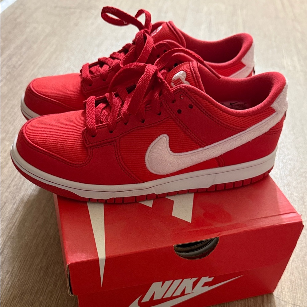 Nike Red and White Sneakers